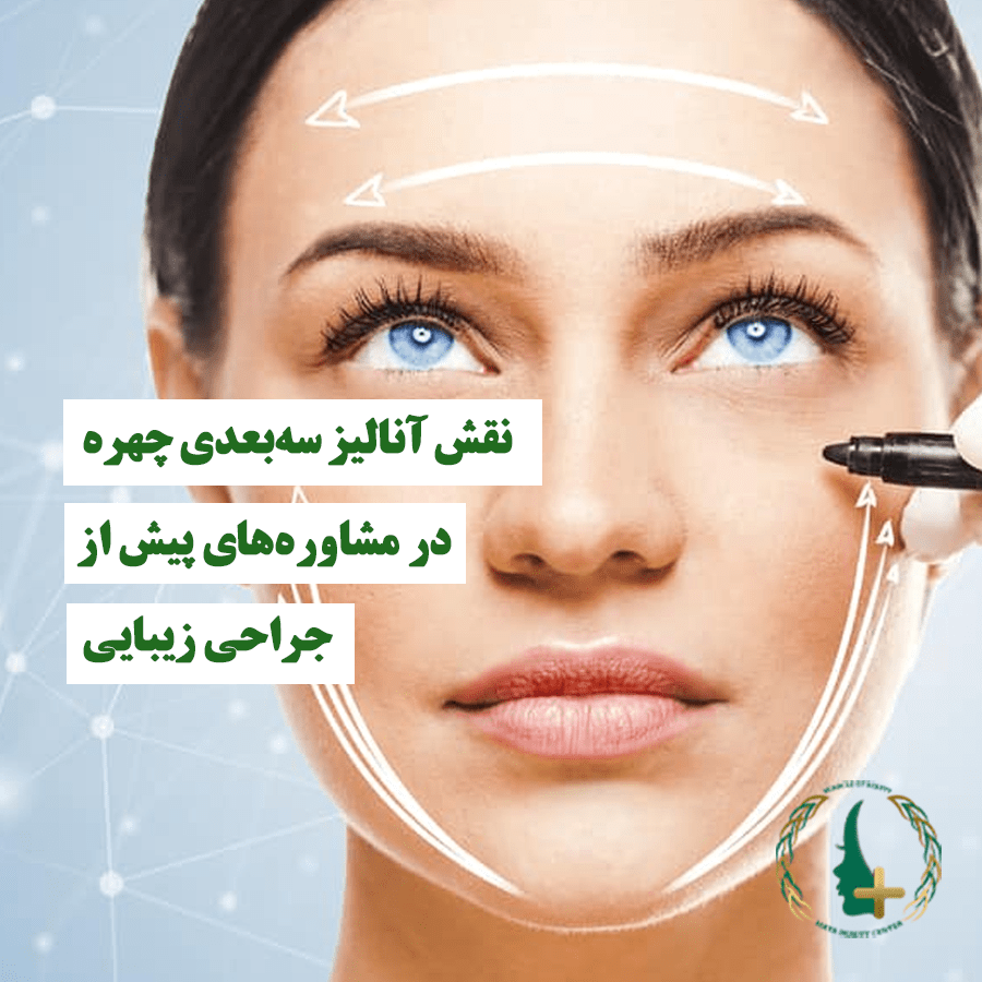 نقش آنالیز سه‌بعدی چهره در مشاوره‌ پیش از جراحی زیبایی